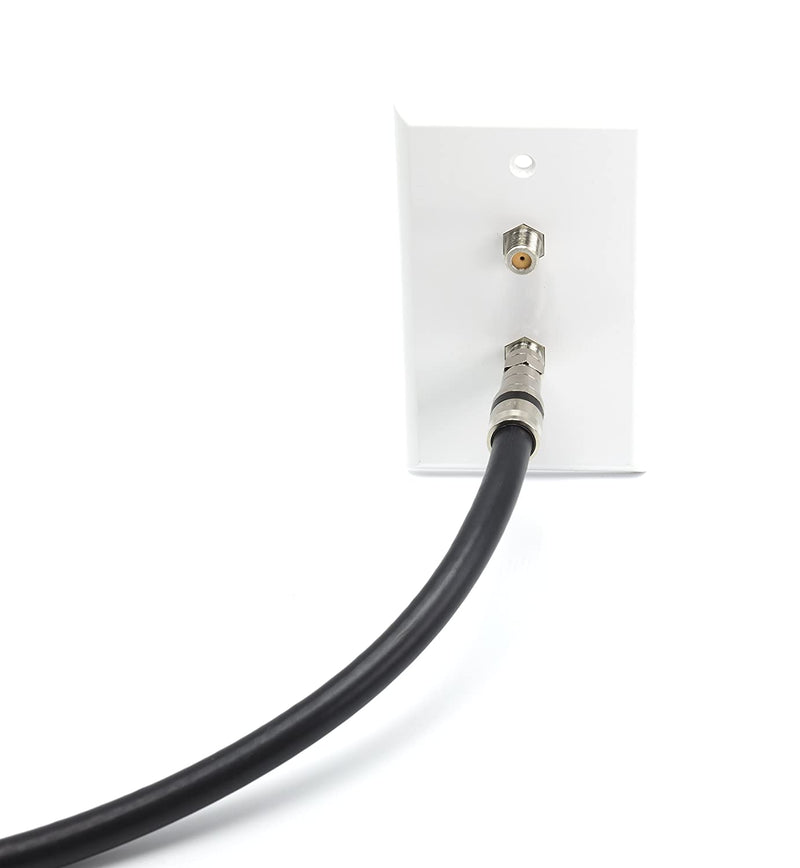 35 Feet - RG-11 Coaxial Cable F Type Cable High Definition with RG11 Coax Compression Connectors - (Black)