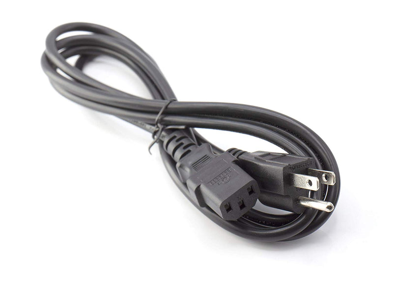 AC Power Cord 3 Prong (18 awg) for TV PC Monitor Wall Mount Set Up |Black – 10ft