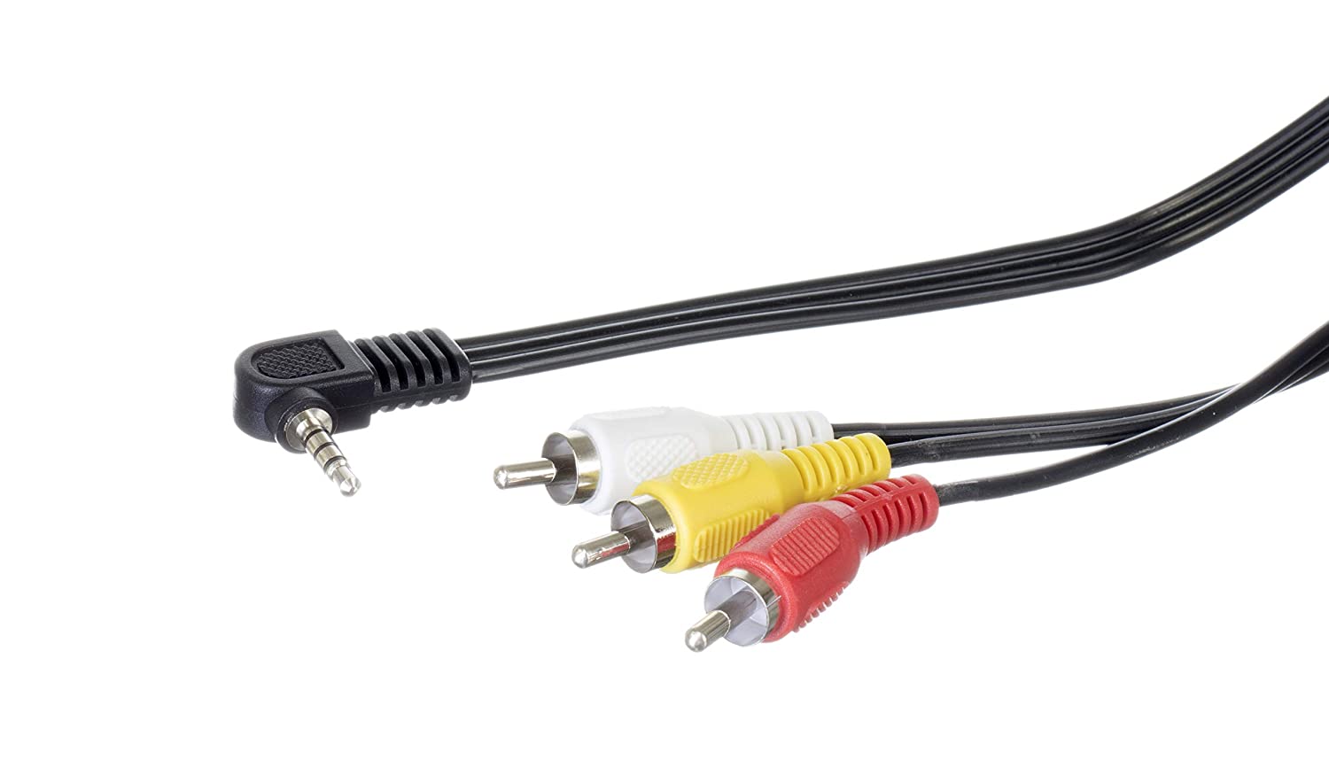 3.5mm Male Jack to RCA Male Video and Audio Cable - Compatible with Roku and Tivo - NOT FOR CAMERAS - Composite Video Cable Connector (Red White Yellow) - 6 Feet