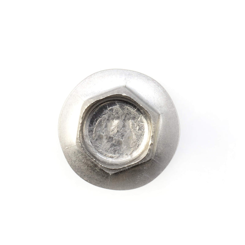 #12 Size, 3/4" Length (19mm) - Self Tapping Screw - Self Drilling Screw - 410 Stainless Steel Screws = Exceptional Wear and Very Corrosion Resistant) - Hex Washer Head - 100pcs