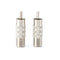 RF (F81) and RCA Coaxial Adapter - RCA Male to Female F81 (F-Pin) Connector, Adapter, Coupler, and Converter - For RG11, RG6, RG59, RG58, SDI, HD SDI, CCTV - 100 Pack