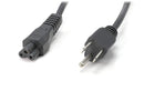 3 Prong AC Power Cord Cable | 6 Ft – Black | PC Desktop Laptop Printer LCD HDTV