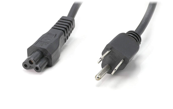 3 Prong AC Power Cord Cable | 6 Ft – Black | PC Desktop Laptop Printer LCD HDTV