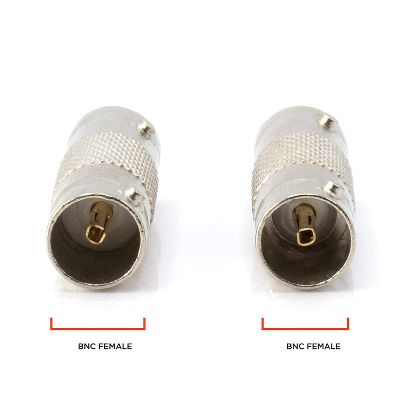 BNC Connectors, Female to Female Coupler - 50 Pack - (Barrel Connector) Adapter for Security Camera CCTV, SDI, HD-SDI