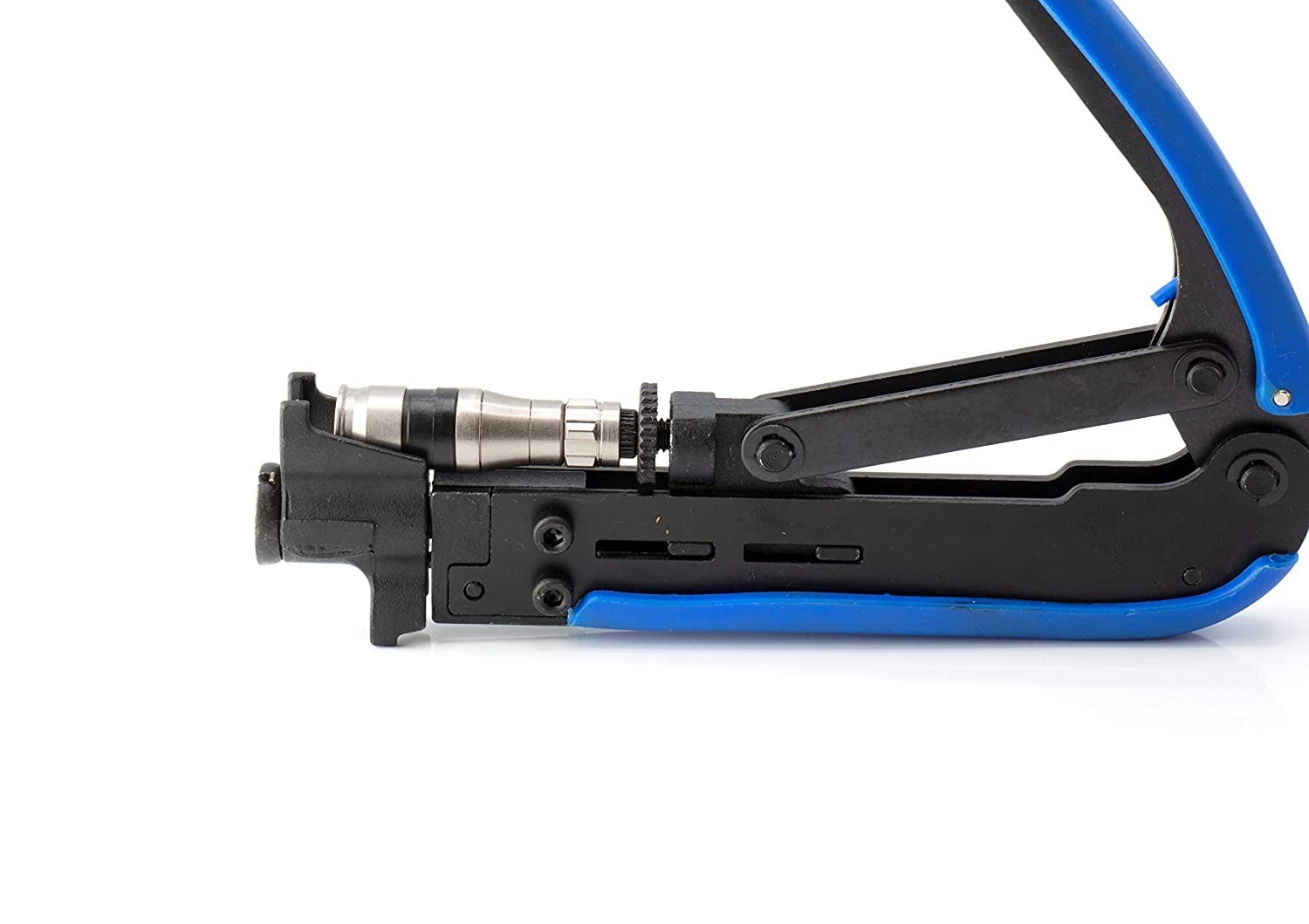 Coaxial Compression Tool - RG59, RG6, RG7, and RG11 Compression for F81 / RF Connectors - Adjustable length and type, for almost all connectors manufactured