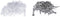 Ribbed Plastic Conical Anchors and Screws - For Concrete, Stucco, Brick, Drywall, and Similar - Kit of 100 Screws, and 100 Anchors