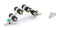 3 GHz High Frequency Ground Block - Quad Port - Weather Seal Boots for Coaxial Cable, Coax F Type approved for  Antenna, Satellite Dish, Cable TV - Four Port Grounding - 10 Pack