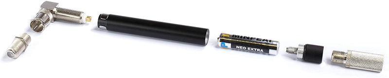 Coaxial (Coax) Pocket Continuity Tester (Tracer) with Voltage Toner (Sound) and Barrel Connector Bundle, For testing, labeling, and identifying coaxial lines - Long - POCKET TONER