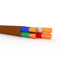 Thermostat Wire 18/4 - Brown - Solid Copper 18 Gauge, 4 Conductor - CL2 (UL Listed) CMR Riser Rated (CL3) - Residential, Commercial and Industrial Rated - 18-4, 200 Feet