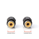 RCA Adapter, Female to Female Coupler, Extender, Barrel - Audio Video RCA Connectors, for Audio, Video, S/PDIF, Subwoofer, Phono, Composite, Component, and More - 25 Pack