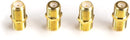 Gold Cable Extension Coupler - 4 Pack - Connects Two Coaxial Video Cables, for Coax F81 (female to female) - High Quality 3GHz Satellite, Cable TV, and Cable Internet Rated