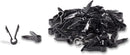 Stucco and Drywall Cable Clips for Coaxial and similar Cables - High Quality Push-In Masonry Anchors - RG59, RG6, Ethernet, and Similar - Cable Clips, Pack of 100 - Black