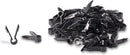 Stucco and Drywall Cable Clips for Coaxial and similar Cables - High Quality Push-In Masonry Anchors - RG59, RG6, Ethernet, and Similar - Cable Clips, Pack of 50 - Black