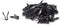 Stucco and Drywall Cable Clips for Coaxial and similar Cables - High Quality Push-In Masonry Anchors - RG59, RG6, Ethernet, and Similar - Cable Clips, Pack of 50 - Black