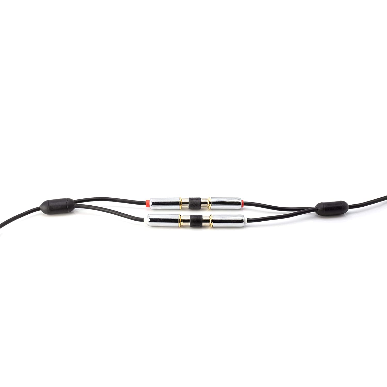 RCA Adapter, Male to Male Coupler, Extender, Barrel - Audio Video RCA Connectors, for Audio, Video, S/PDIF, Subwoofer, Phono, Composite, Component, and More - 100 Pack