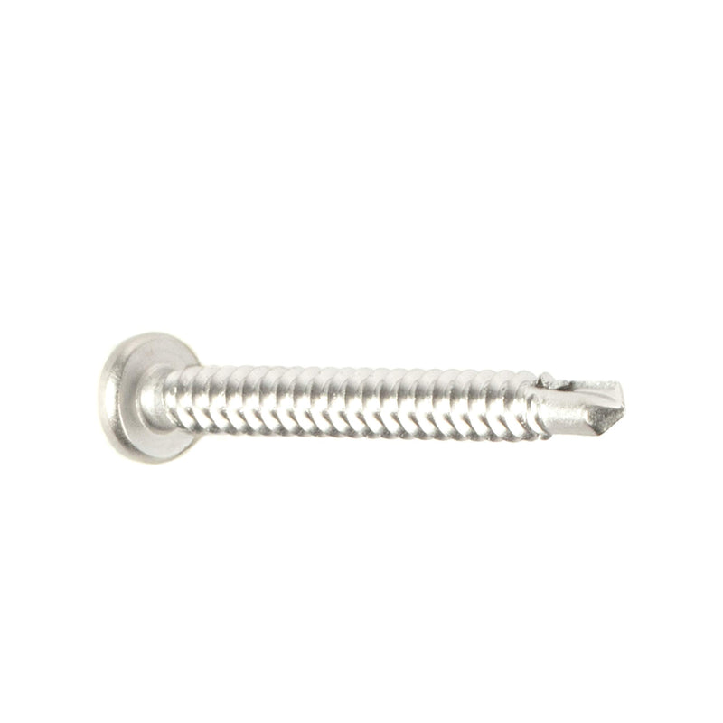 #8 Size, 1 1/2" Length (38mm) - Self Tapping Screw - Self Drilling Screw - 410 Stainless Steel Screws = Exceptional Wear and Very Corrosion Resistant) - Phillips Pan Head - 100pcs