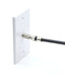 White Video Wall Jack for Coax Cable F Type Coaxial Wallplate (Wall Plate) - 3 GHz Coupler Approved for Comcast, DIRECTV, Satellite Dish, and Antennas (4 Pack)