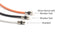 1 Foot (0.3 Meter) - Direct Burial Coaxial Cable 75 Ohm RF RG6 Coax Cable, with Rubber Boots - Outdoor Connectors - Orange - Solid Copper Core - Designed Waterproof and can Be Buried