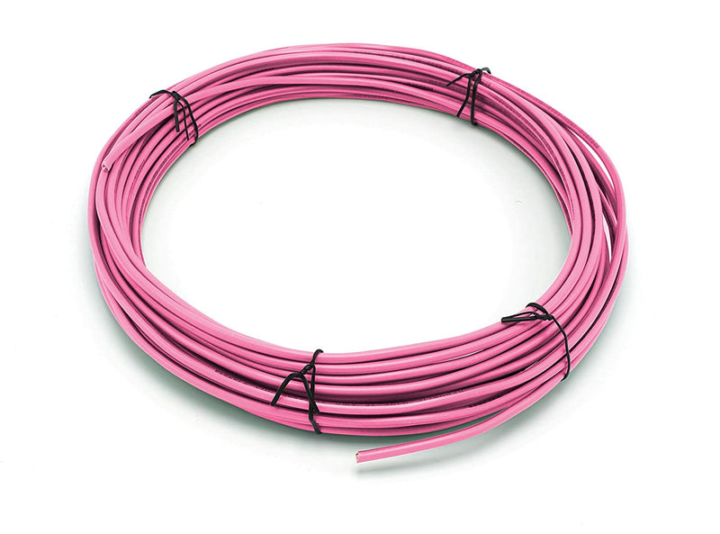 25 Feet (7.5 Meter) - Insulated Solid Copper THHN / THWN Wire - 12 AWG, Wire is Made in the USA, Residential, Commerical, Industrial, Grounding, Electrical rated for 600 Volts - In Pink