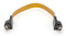 BNC (SDI, HD SDI, 10Base) Flat Wire - Jumper Video Cable - (1 FT)- BNC Female to BNC Female Door and Window Cable Pass Though