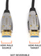 25 Feet, 4K Fiber Optic HDMI Cable, Ultra High Speed Fiber Optic 18Gbps 4K @ 60Hz, 4:4:4 HDR, HDCP, ARC, 3D and More - Hybrid HDMI with Gold Connectors