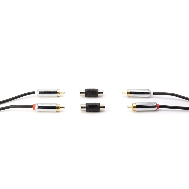 RCA Adapter, Female to Female Coupler, Extender, Barrel - Audio Video RCA Connectors, for Audio, Video, S/PDIF, Subwoofer, Phono, Composite, Component, and More - 100 Pack
