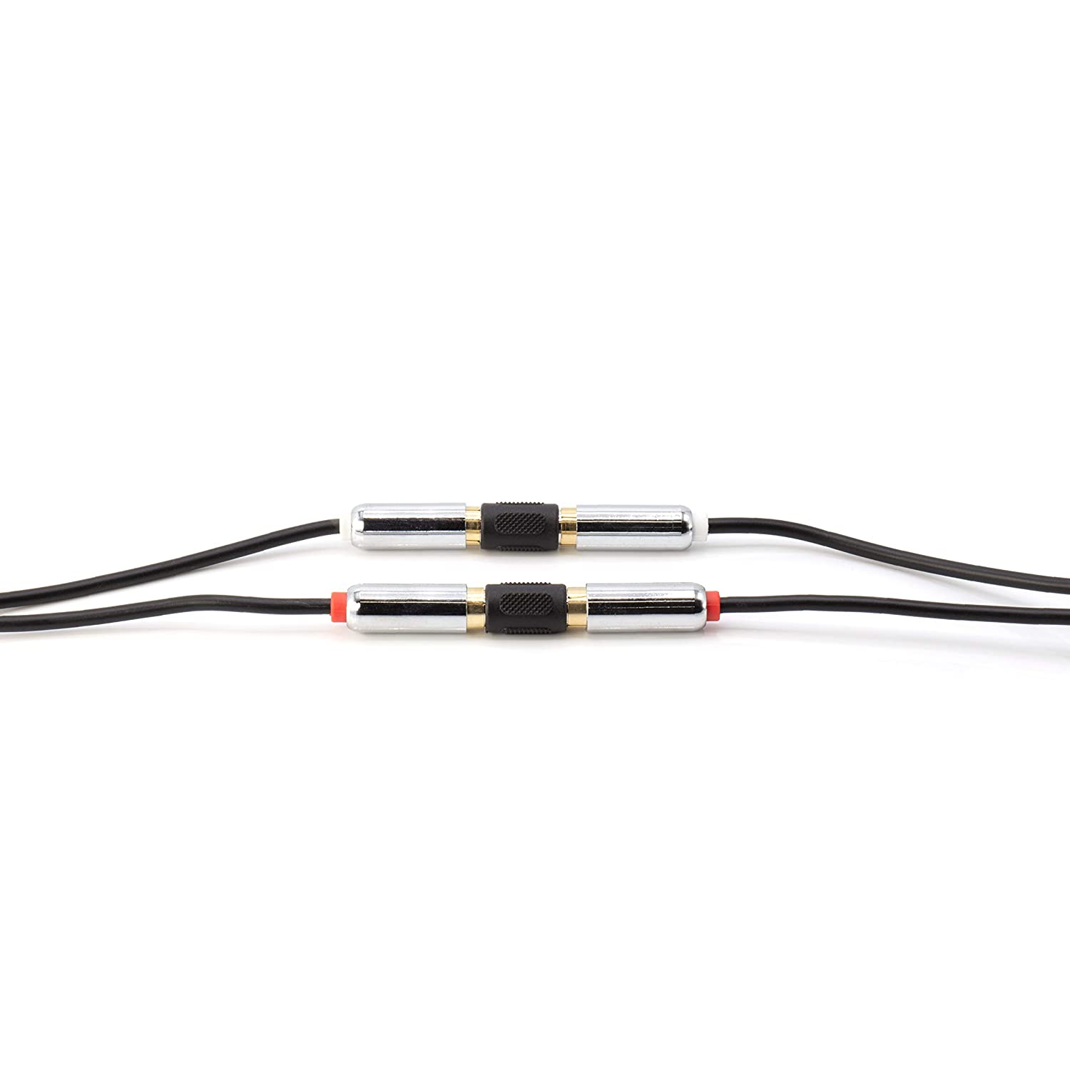 RCA Adapter, Female to Female Coupler, Extender, Barrel - Audio Video RCA Connectors, for Audio, Video, S/PDIF, Subwoofer, Phono, Composite, Component, and More - 4 Pack