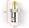 Gold SMA Female to BNC Female Adapter - 25 Pack Coupler - Male to Female Coaxial (RF) Connector, Compatible with RF, SDI, HD-SDI, CCTGV, Camera