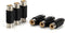 Triple RCA Coupler, Barrel Connector - 25 Pack - 3-Way (6 Port), Audio and Video Female to Female RCA to RCA Adapter