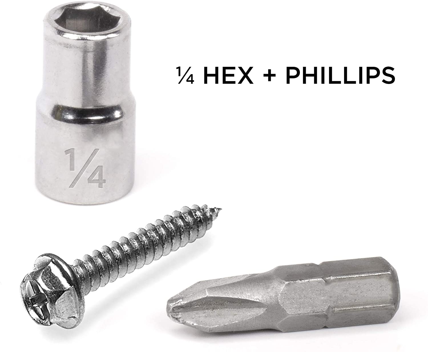 Ribbed Plastic Conical Anchors and Screws - For Concrete, Stucco, Brick, Drywall, and Similar - Kit of 10 Screws, and 10 Anchors