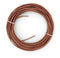 10 Feet (3 Meter) - Insulated Solid Copper THHN / THWN Wire - 14 AWG, Wire is Made in the USA, Residential, Commerical, Industrial, Grounding, Electrical rated for 600 Volts - In Brown
