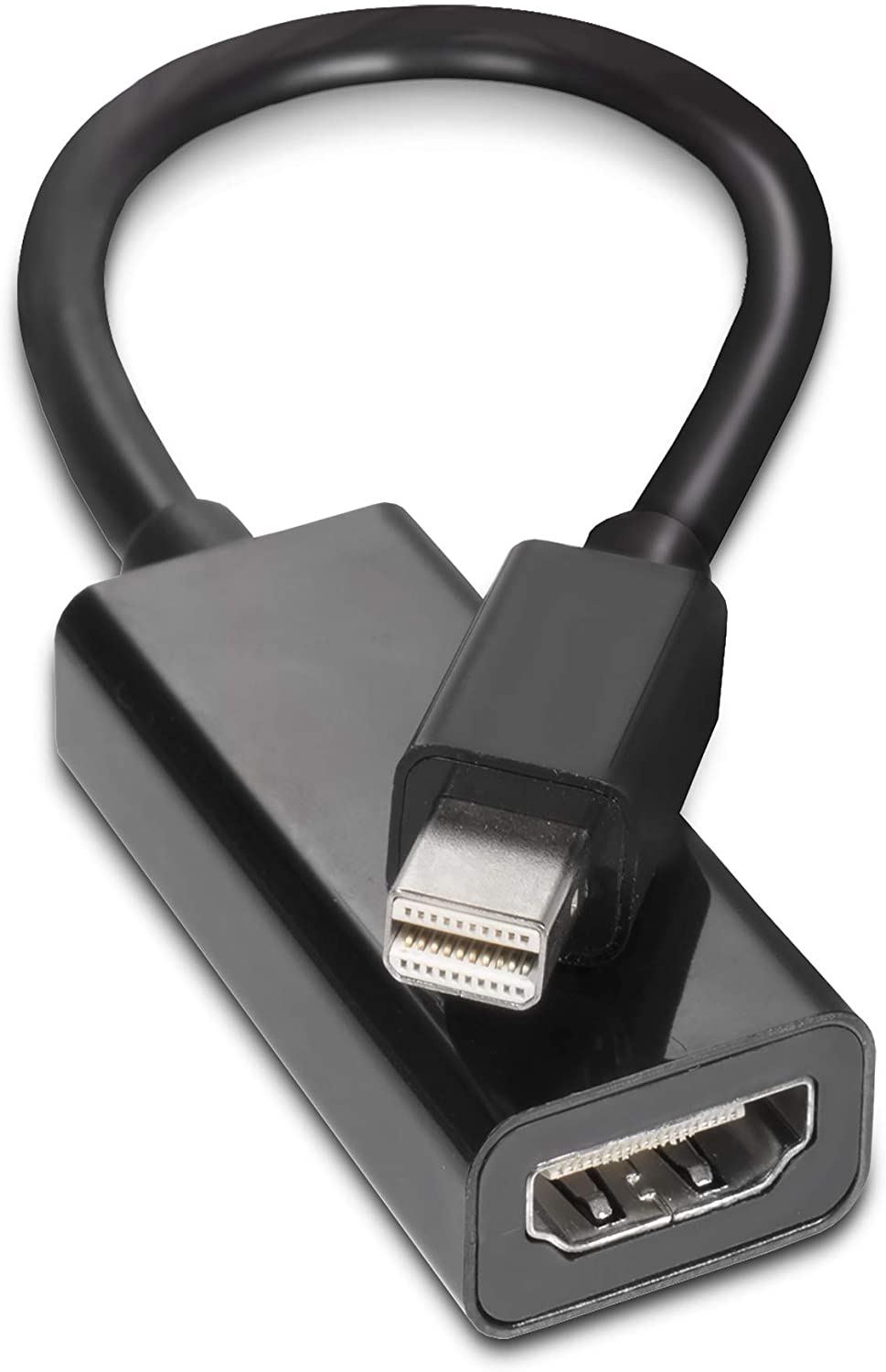 Mini DisplayPort to HDMI Adapter - MiniDP to HDMI - Thunderbolt / MiniDP to HDMI Cable Adapter - Black - 2 Pack