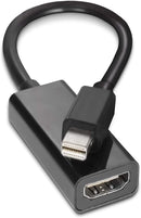 Mini DisplayPort to HDMI Adapter - MiniDP to HDMI - Thunderbolt / MiniDP to HDMI Cable Adapter - Black