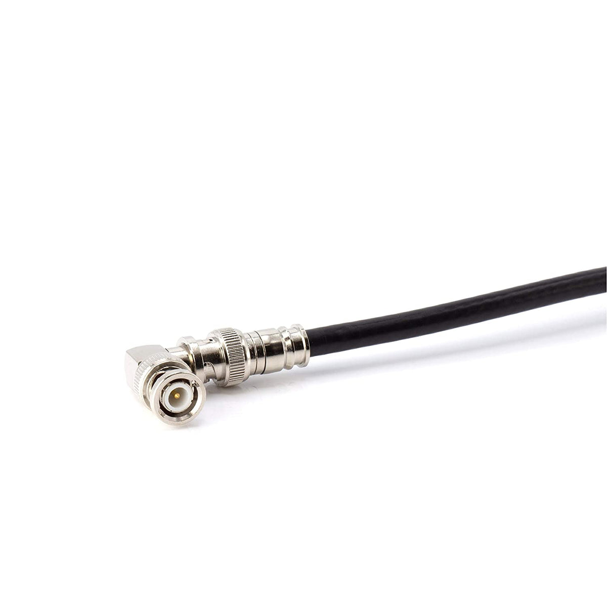 Right Angle BNC Connector - 25 Pack - BNC Elbow Male Female Adapter / 90 Degree Coaxial Connector / High Quality, well built, professional quality - HD SDI