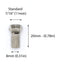 Coaxial Cable Screw On Connector - 100 Pack - Twist On Type Fitting for RG6 Coax Cable - for easy installation, no tool required