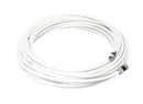 75 Foot White - Solid Copper Coax Cable - RG6 Coaxial Cable with Connectors, F81 / RF, Digital Coax for Audio/Video, Cable TV, Antenna, Internet, & Satellite, 75 Feet (23 Meter)