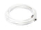 75 Foot White - Solid Copper Coax Cable - RG6 Coaxial Cable with Connectors, F81 / RF, Digital Coax for Audio/Video, Cable TV, Antenna, Internet, & Satellite, 75 Feet (23 Meter)