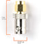 Gold SMA Male to BNC Female Adapter - 10 Pack Coupler - Male to Female Coaxial (RF) Connector, Compatible with RF, SDI, HD-SDI, CCTGV, Camera