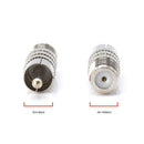 RF (F81) and RCA Coaxial Adapter - RCA Male to Female F81 (F-Pin) Connector, Adapter, Coupler, and Converter - For RG11, RG6, RG59, RG58, SDI, HD SDI, CCTV - 50 Pack