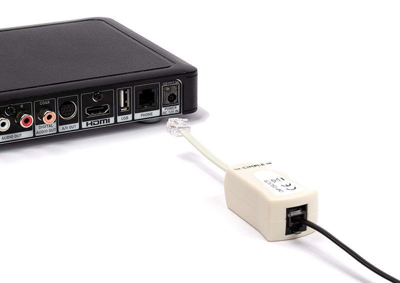 DSL Phone Line Filter | 1 Pack | Ivory | Reduce Digital Noise Caused By DSL Line
