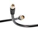 Coaxial Cable (Coax Cable) 25ft with Easy Grip Connector Caps- Black - 75 Ohm RG6 F-Type Coaxial TV Cable - 25 Feet Black