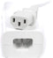AC Power Cord (3 Prong) - 12 Feet (3.6 Meter), White - Premium Quality Copper Wire Core - Computer, Medical, Server & Desktop - NEMA 5-15 to C13 / IEC 320 - UL Listed Power Cable