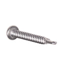 #10 Size, 1 1/2" Length (38mm) - Self Tapping Screw - Self Drilling Screw - 410 Stainless Steel Screws = Exceptional Wear and Very Corrosion Resistant) - Phillips Pan Head - 100pcs