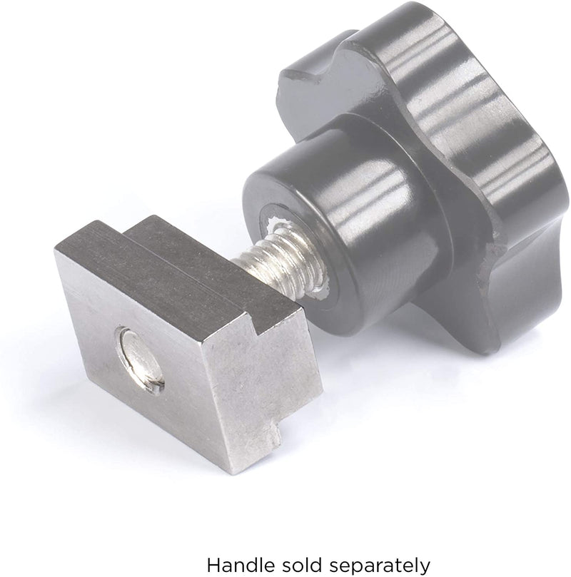 Bed Rail T Slot Nuts works with Toyota Tacoma and Tundra | Stainless Steel 304 Silver, 10 Pack | Tapped with 3/8"-16 Thread