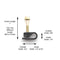 THE CIMPLE CO - Single Coaxial Cable Clips, Cat6, Electrical Wire Cable Clip, 1/4 in (6 mm) Screw Clip and Fastener, Black (50 pieces per bag)