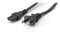 2 Prong AC Power Cord Cable |Polarized 10 Foot – Black|Satellite CATV PS3 + Xbox