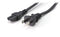 2 Prong AC Power Cord Cable |Polarized 15 Foot – Black|Satellite CATV PS3 + Xbox