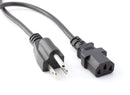 AC Power Cord 3 Prong (18 awg) for TV PC Monitor Wall Mount Set Up |Black – 25ft