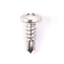 #8 Size, 1/2" Length (13mm) - Self Tapping Screw - Self Drilling Screw - 410 Stainless Steel Screws = Exceptional Wear and Very Corrosion Resistant) - Phillips Pan Head - 100pcs