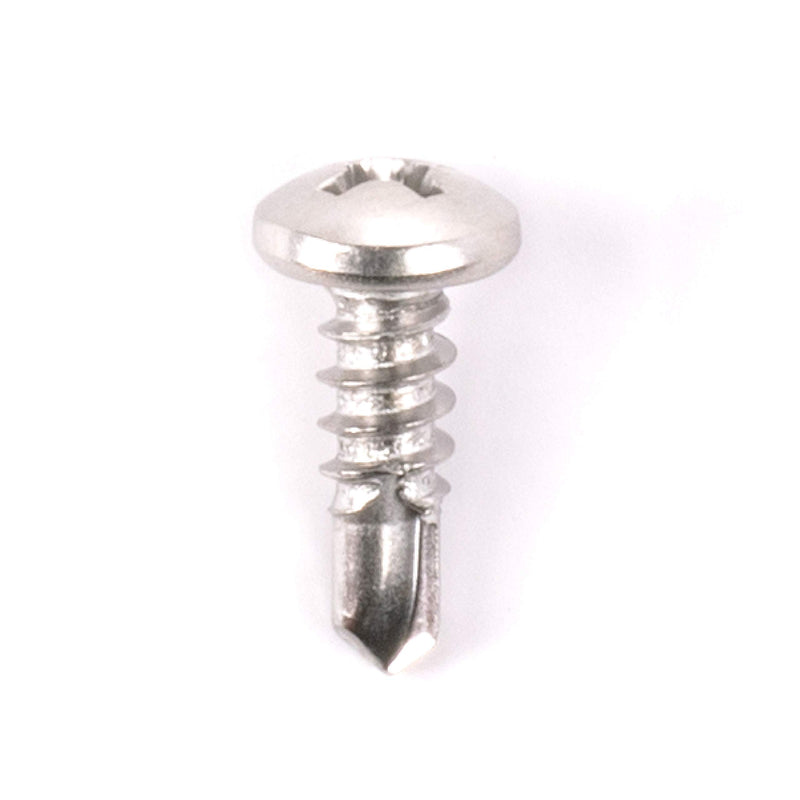 #8 Size, 1/2" Length (13mm) - Self Tapping Screw - Self Drilling Screw - 410 Stainless Steel Screws = Exceptional Wear and Very Corrosion Resistant) - Phillips Pan Head - 100pcs
